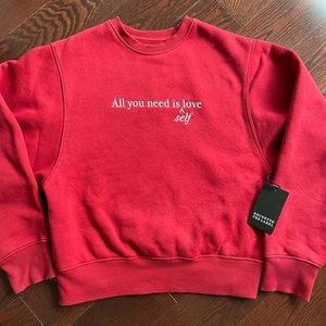 All you need is self love sweater